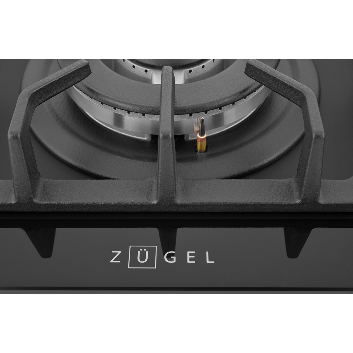 картинка Встраиваемая газовая варочная панель ZUGEL ZGH602B, черная матовая