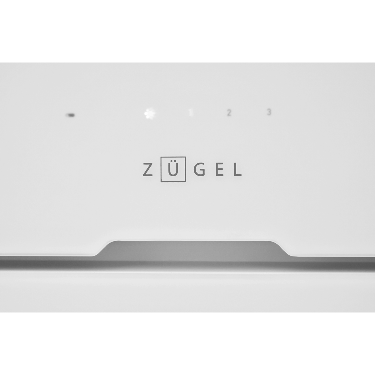 Вытяжка встраиваемая ZUGEL ZHI524GW, белое стекло