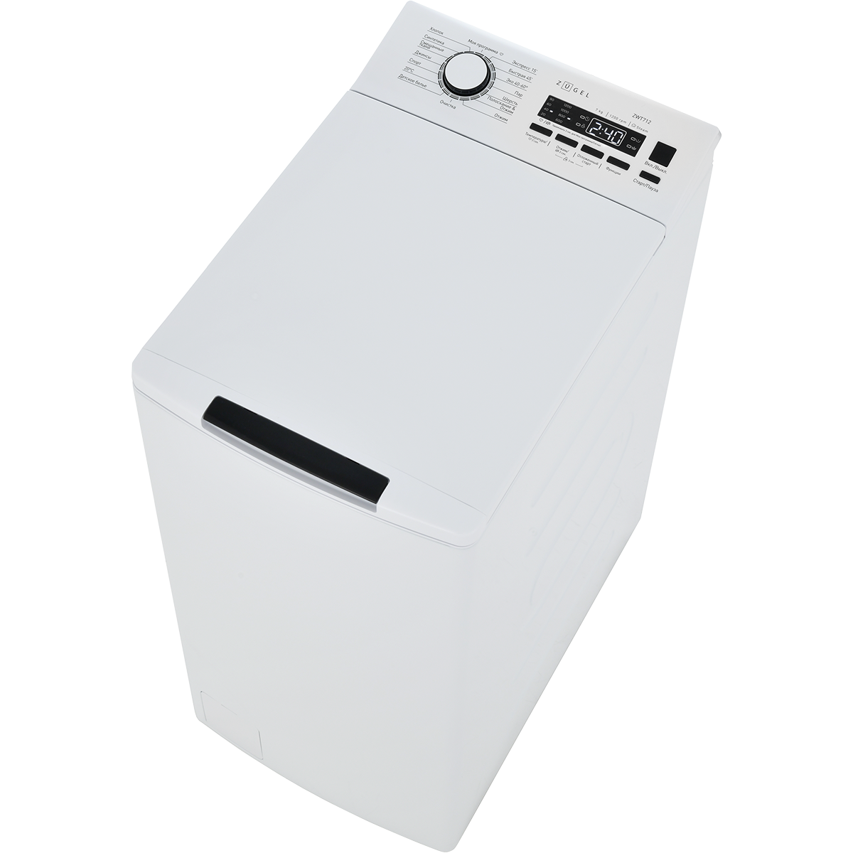 картинка Стиральная машина с вертикальной загрузкой ZUGEL ZWT712 Steam, белая