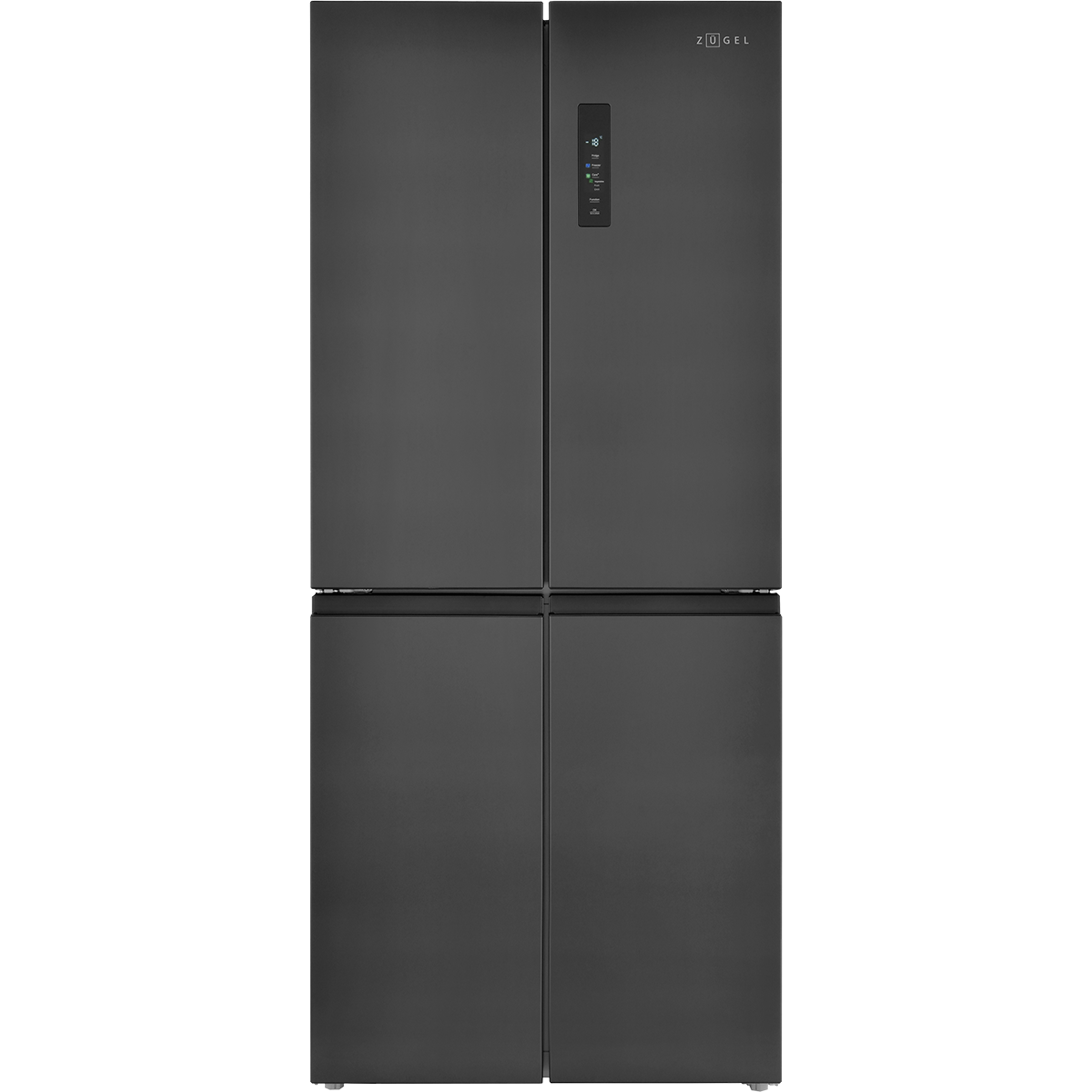 картинка Холодильник Cross Door ZUGEL ZRCD430B, чёрная сталь