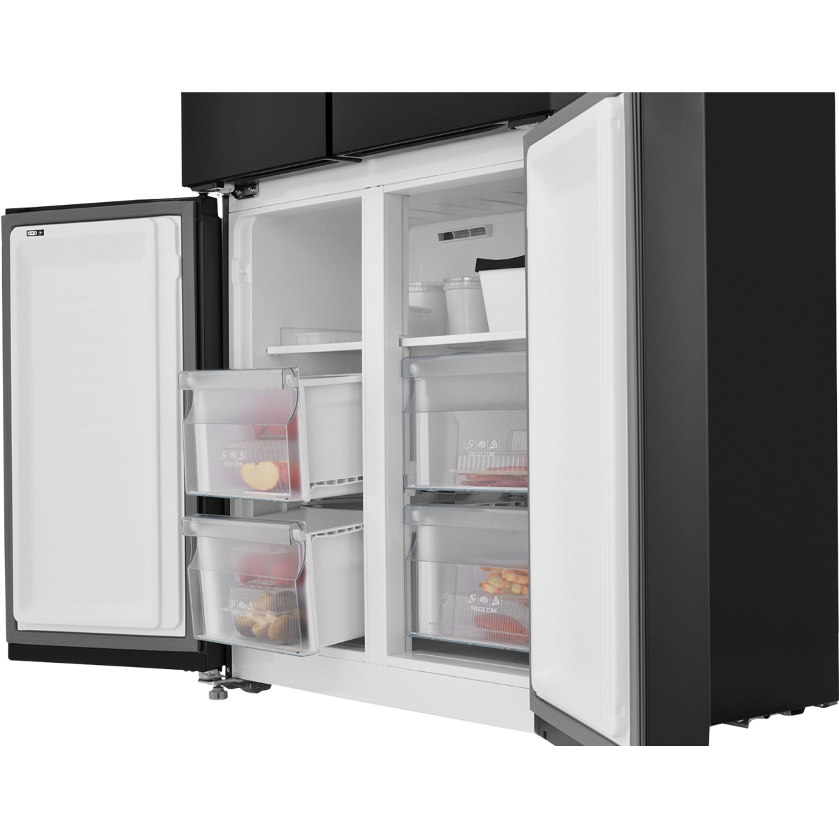 картинка Холодильник Cross Door ZUGEL ZRCD430B, чёрная сталь