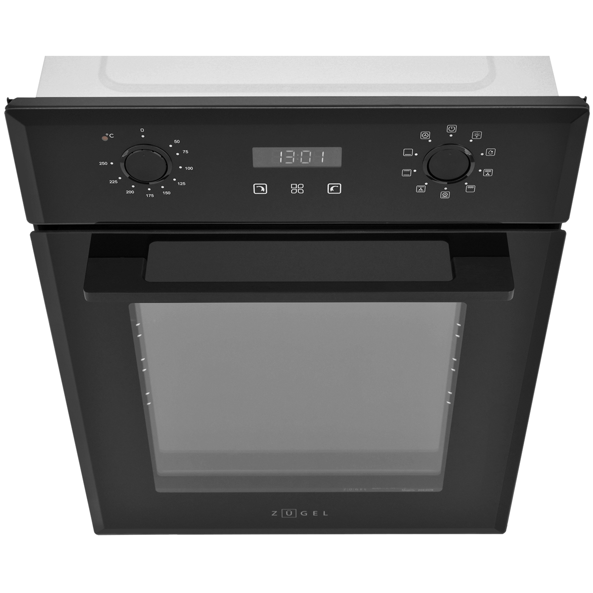 Встраиваемый электрический духовой шкаф ZUGEL ZOE452B, черный