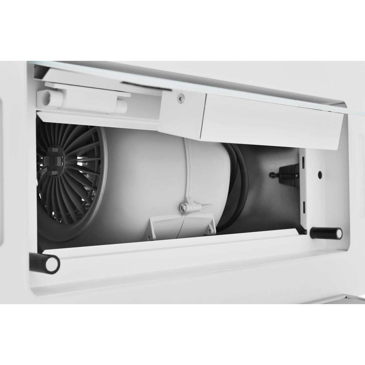 Вытяжка встраиваемая ZUGEL ZHI524GW, белое стекло