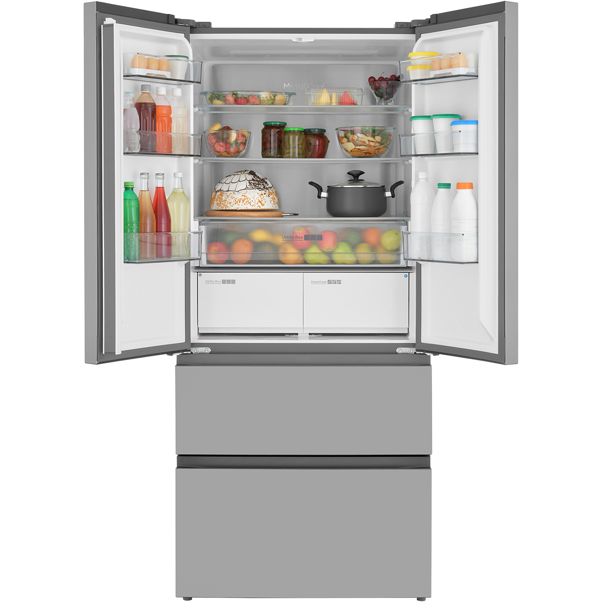 картинка Холодильник полувстраиваемый ZUGEL ZRFDI470X, нерж. сталь