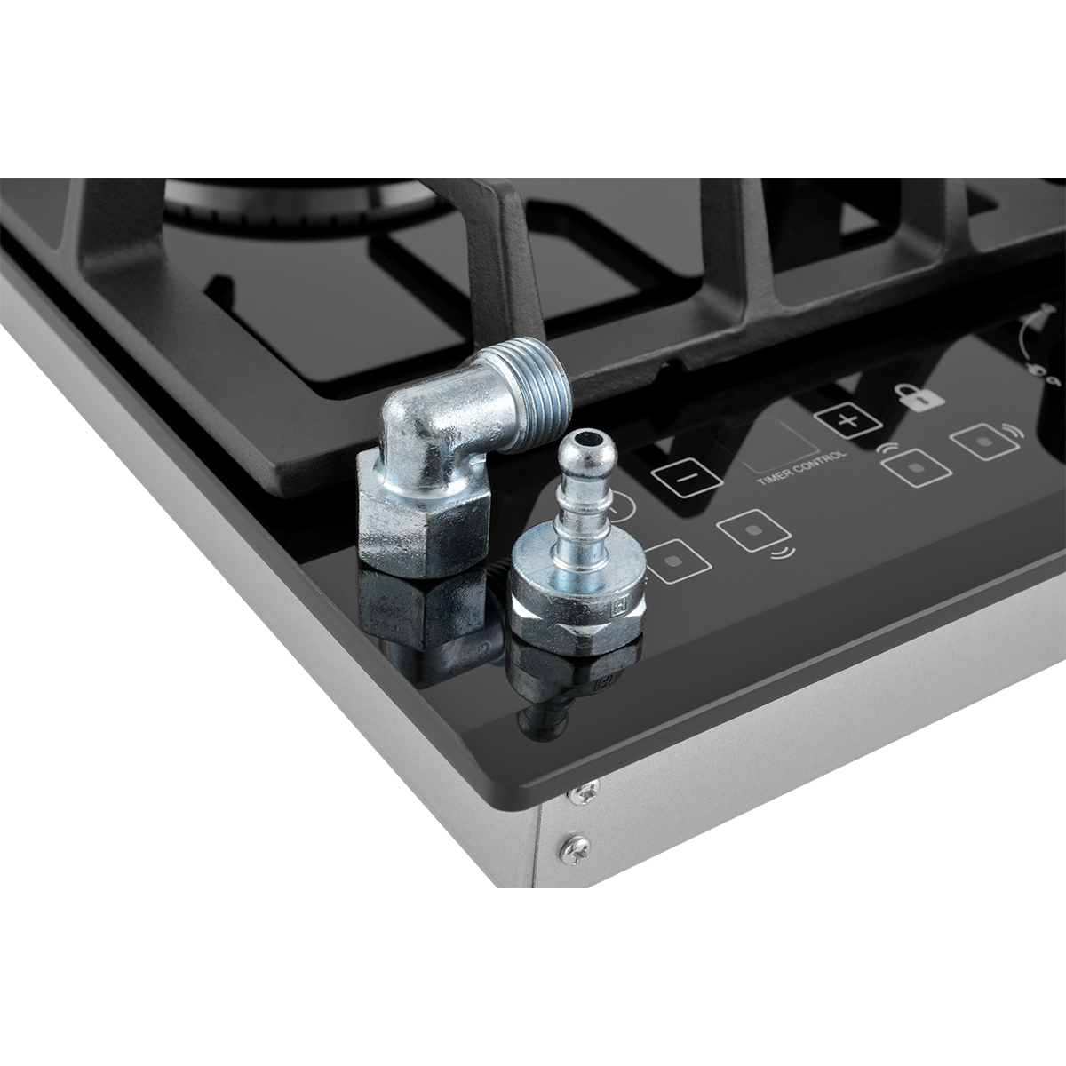 картинка Встраиваемая газовая варочная панель ZUGEL ZGH600X, черная