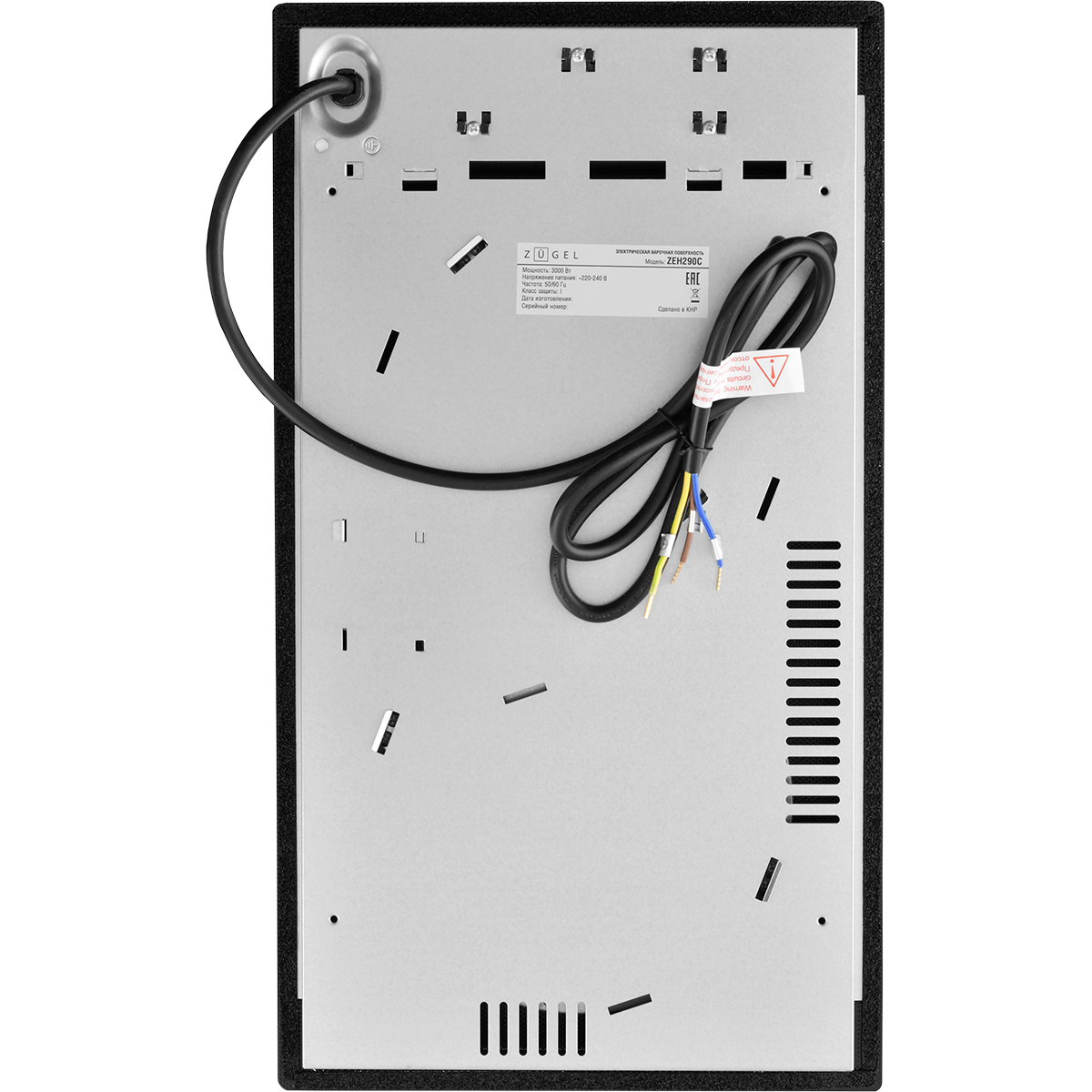 картинка Варочная панель стеклокерамическая ZUGEL ZEH290C, черная