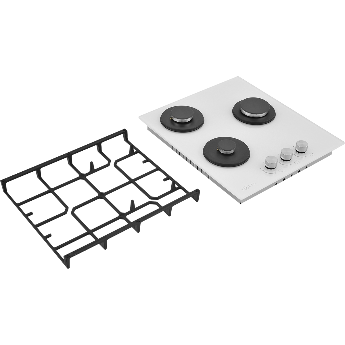 картинка Встраиваемая газовая варочная панель ZUGEL ZGH453W, белая