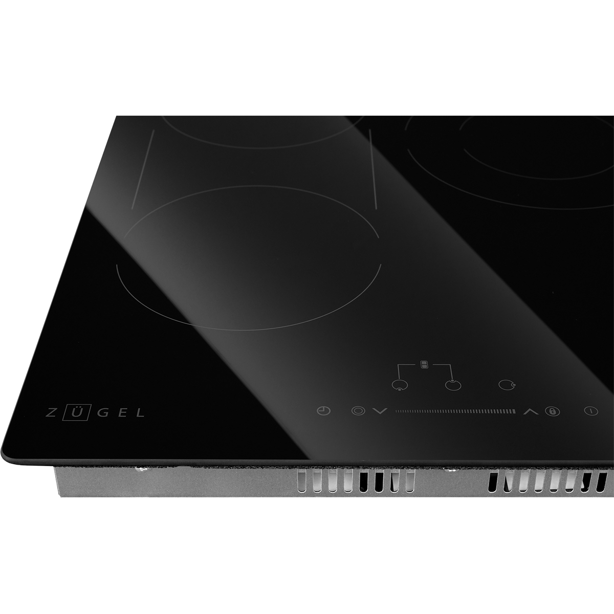 картинка Варочная панель стеклокерамическая ZUGEL ZEH451C, черная
