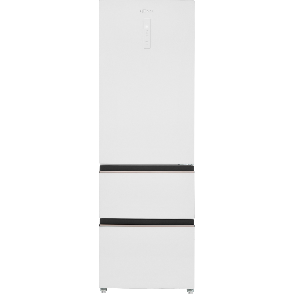 картинка Холодильник Italian Door ZUGEL ZRFD362W, белое стекло