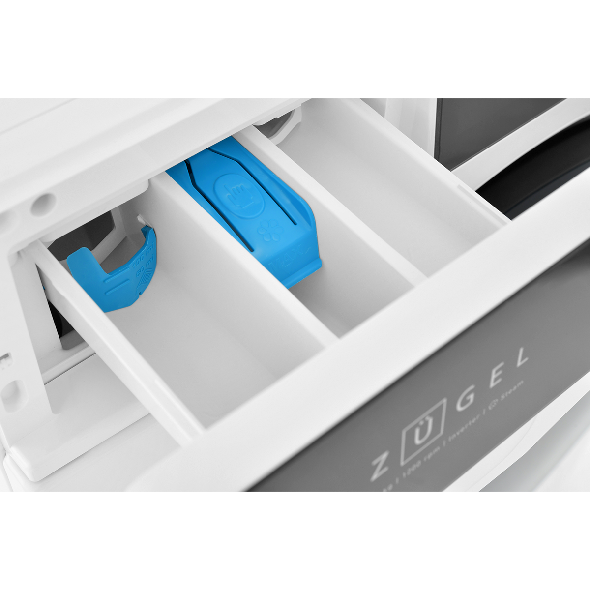 картинка Стиральная машина ZUGEL ZWF10120I Inverter Steam, белая