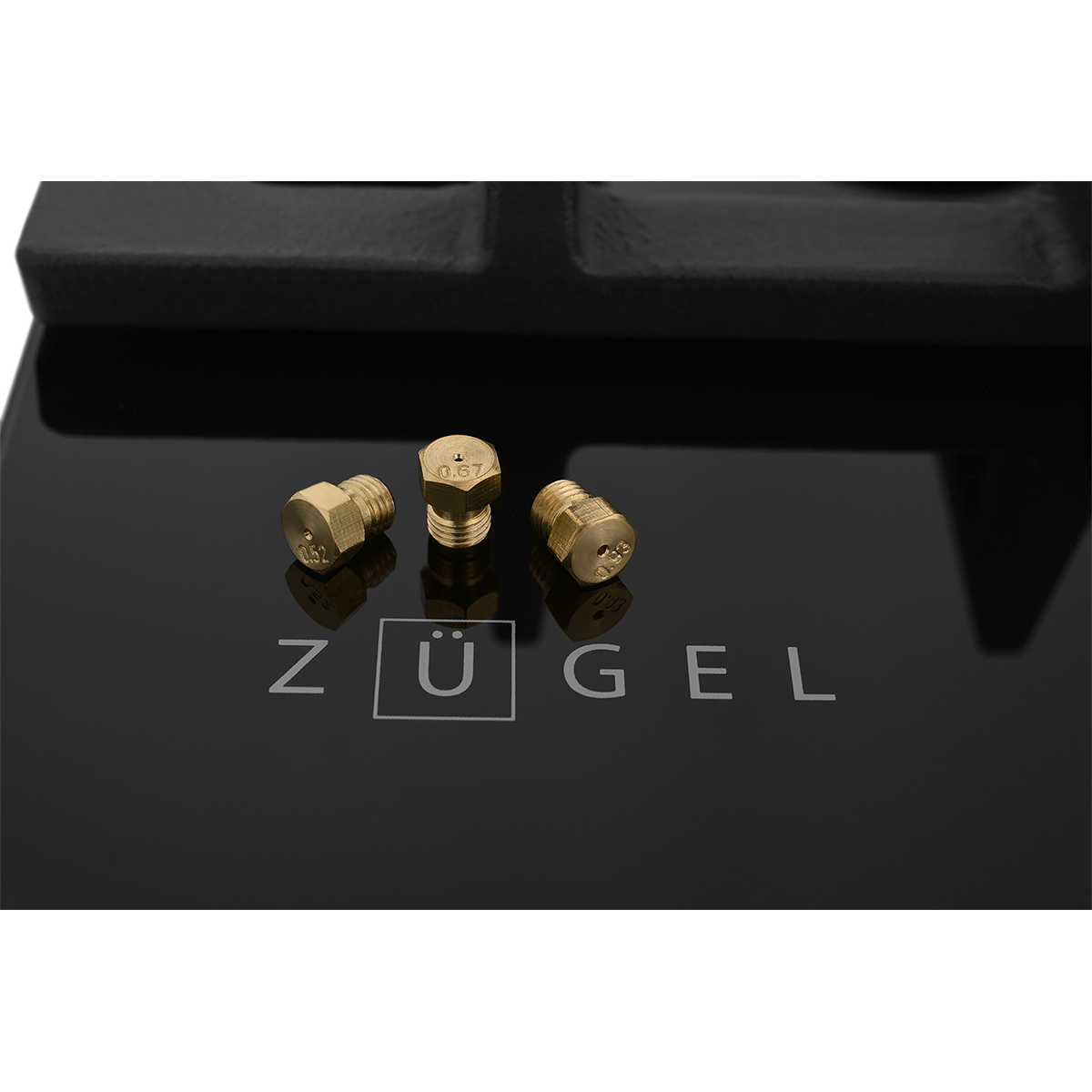 Встраиваемая газовая варочная панель ZUGEL ZGH451B, черная