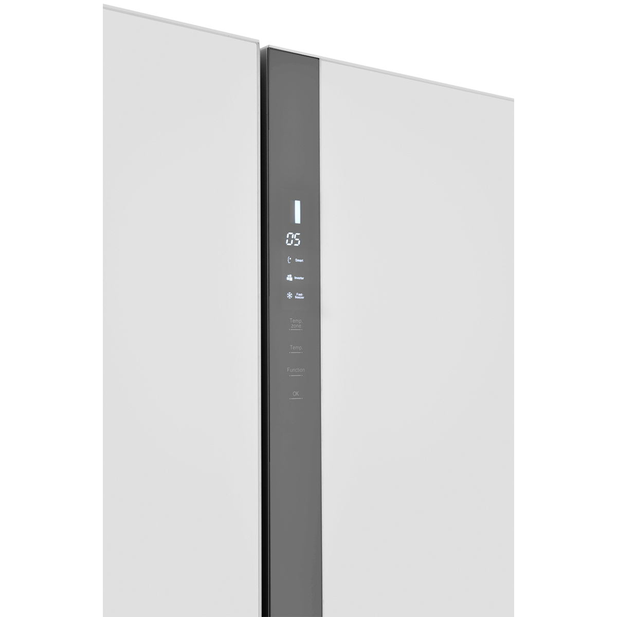 Холодильник Side-by-Side ZUGEL ZRSS630W, белое стекло