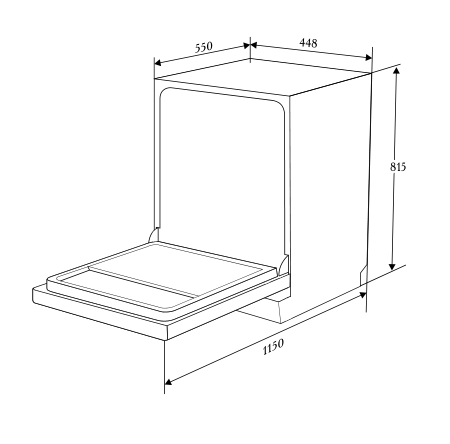 картинка Встраиваемая посудомоечная машина ZUGEL ZDI450