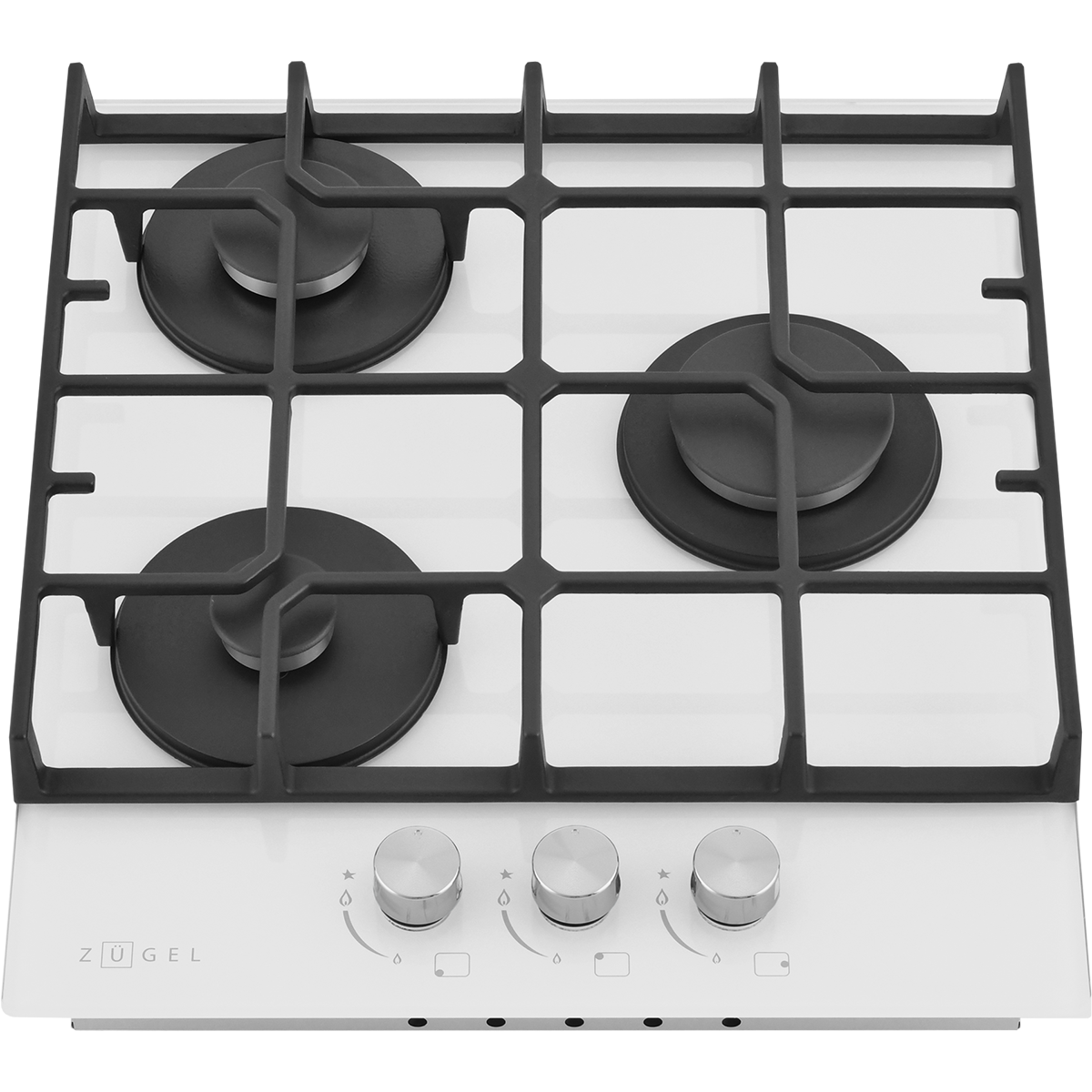 картинка Встраиваемая газовая варочная панель ZUGEL ZGH453W, белая