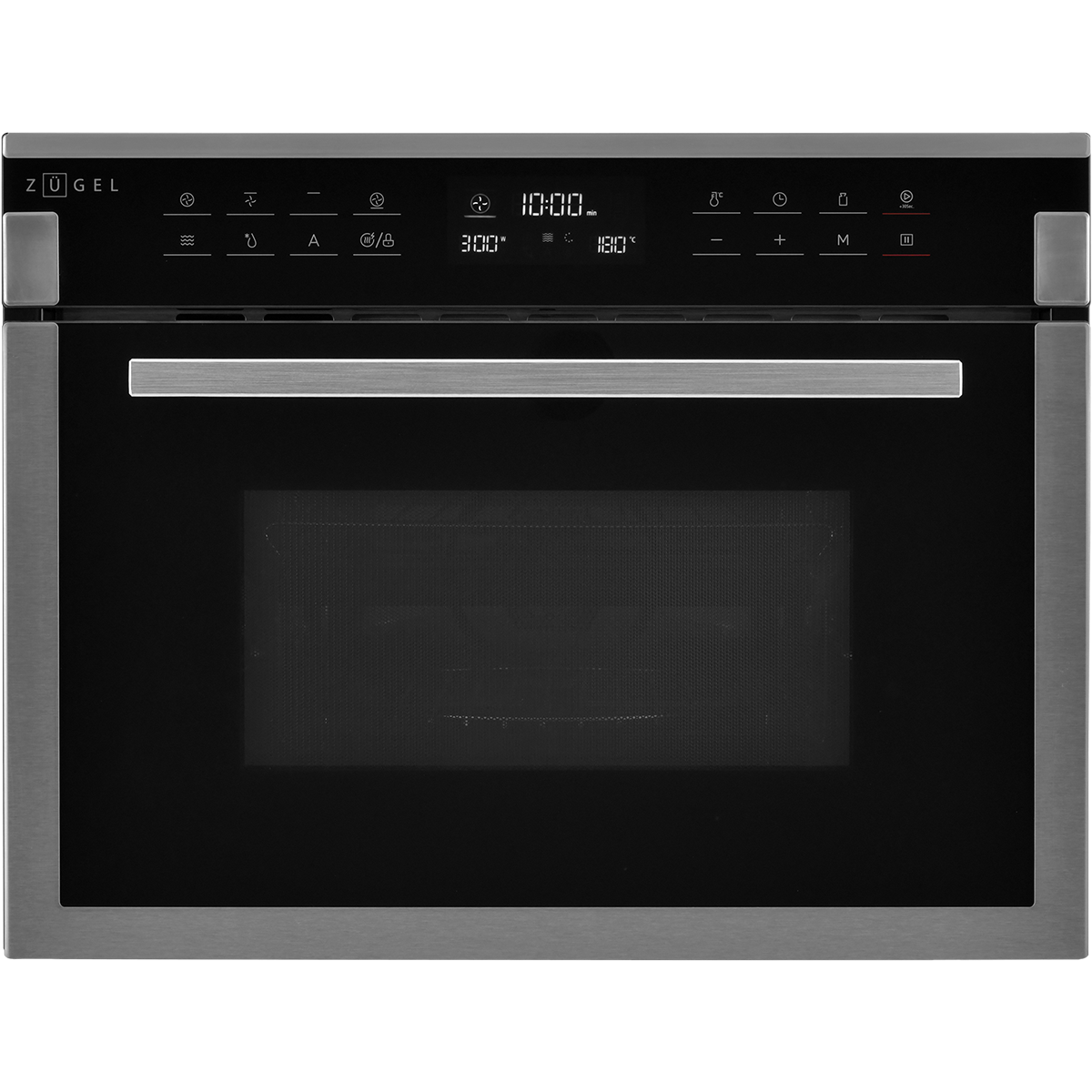 картинка Встраиваемый компактный духовой шкаф с СВЧ ZUGEL ZOE610X, нерж. сталь