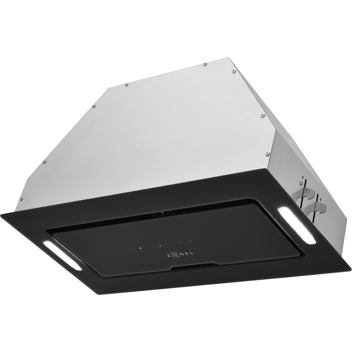 картинка Вытяжка встраиваемая ZUGEL ZHI524GB, черное стекло