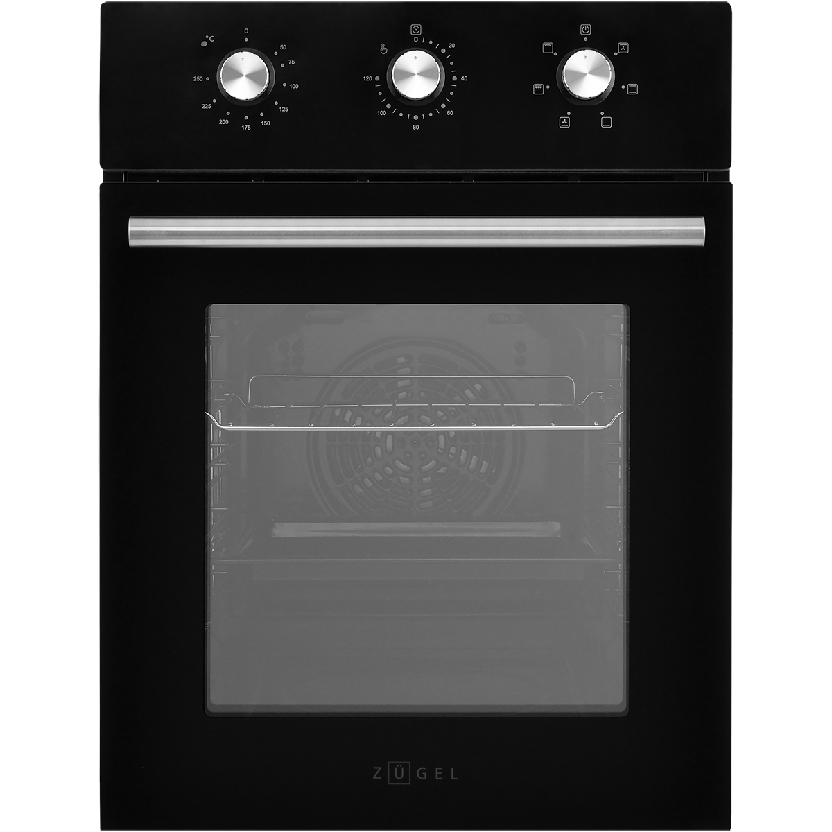 картинка Встраиваемый электрический духовой шкаф ZUGEL ZOE451B, черный