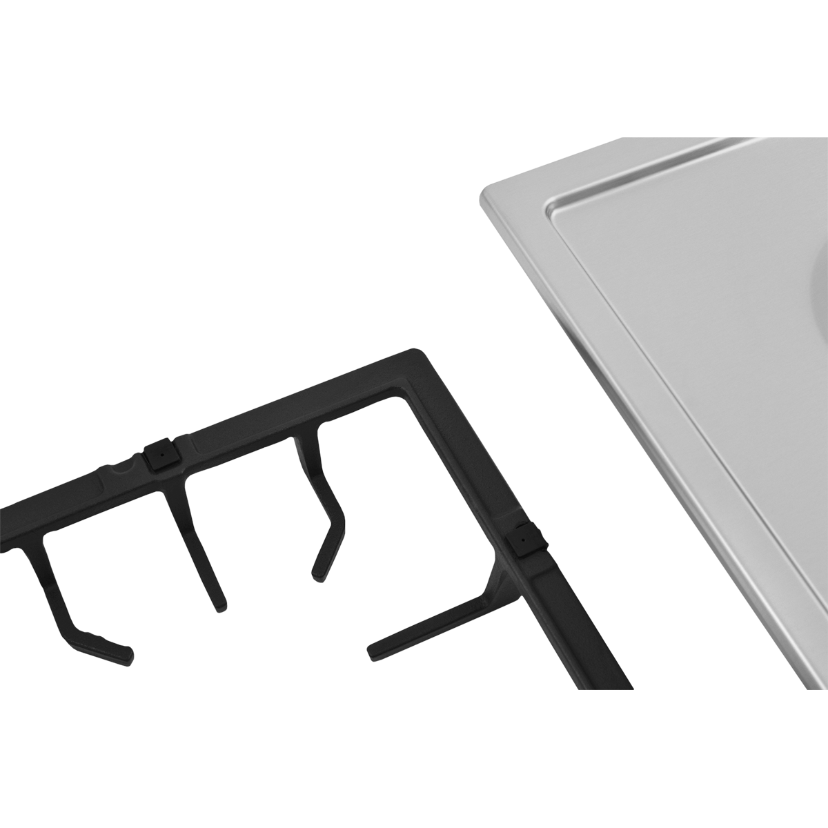 Встраиваемая газовая варочная панель ZUGEL ZGH601X, нерж. сталь