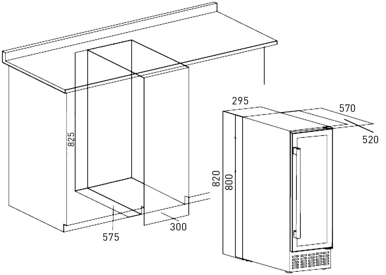 картинка Встраиваемый винный шкаф ZUGEL ZCWI170DB, Dual Zone