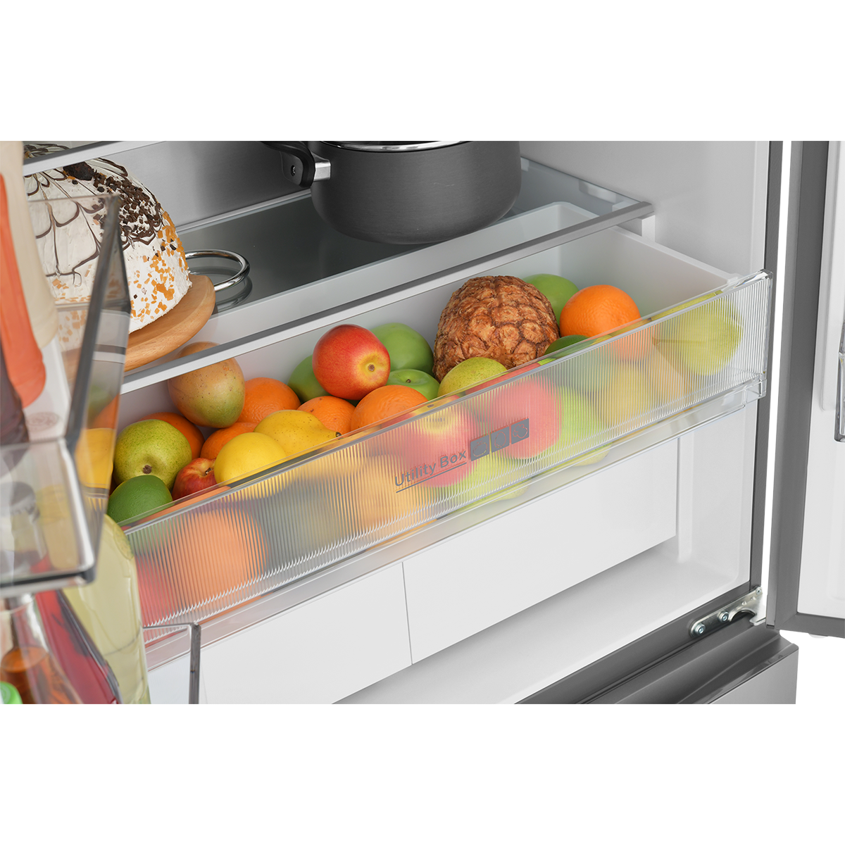 картинка Холодильник полувстраиваемый ZUGEL ZRFDI470X, нерж. сталь