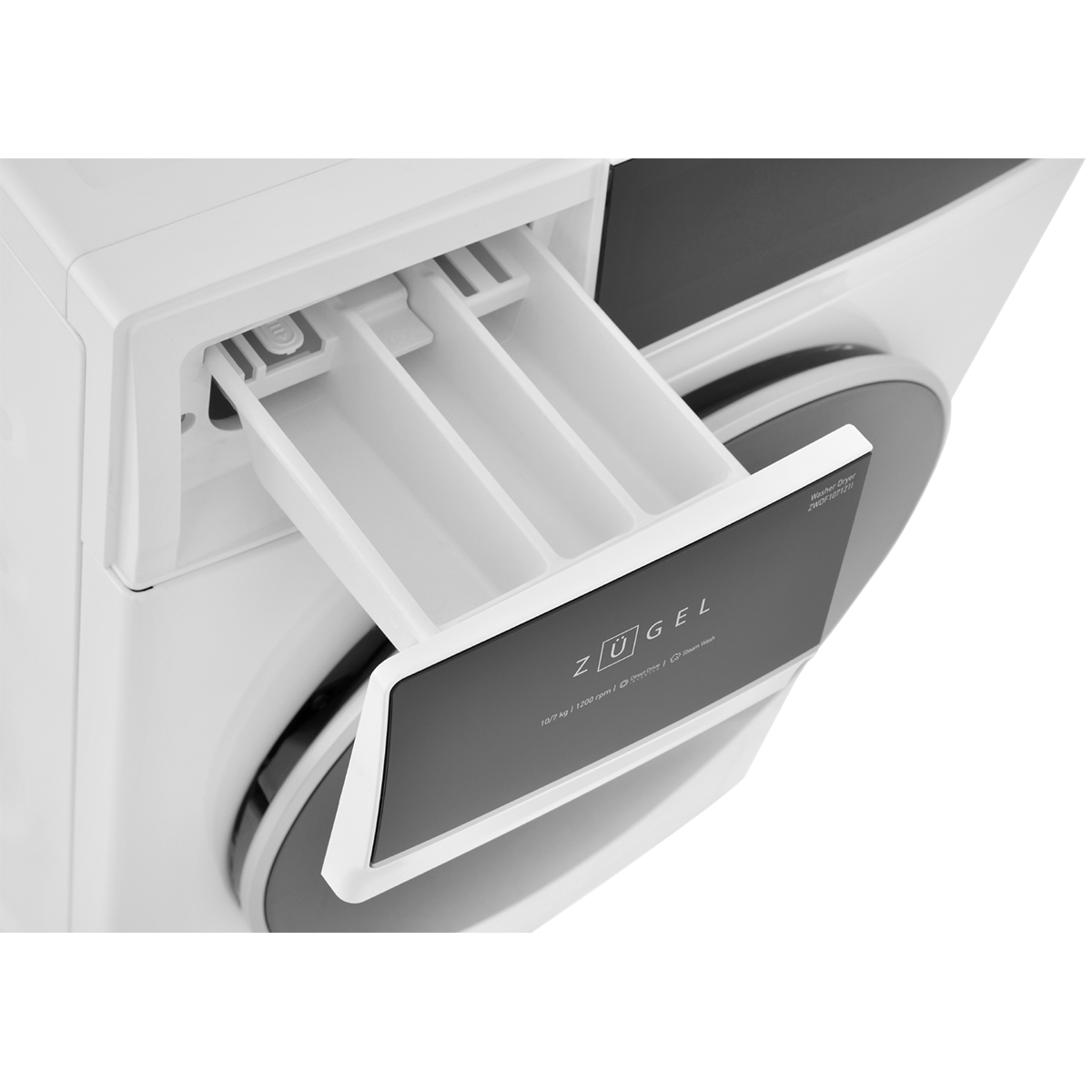 Стирально-сушильная машина ZUGEL ZWDF107121I Inverter DD Steam, белая