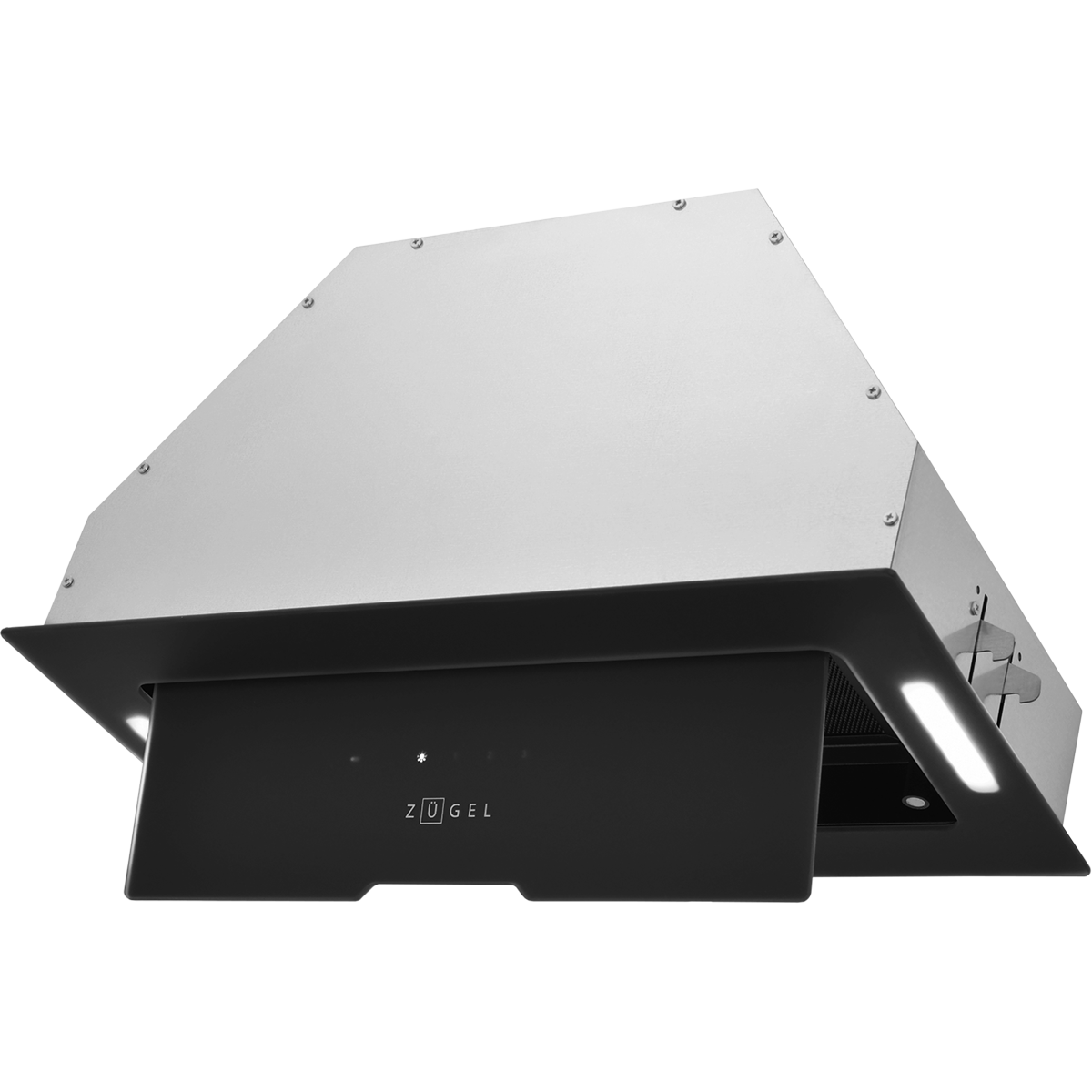 Вытяжка встраиваемая ZUGEL ZHI524GB, черное стекло