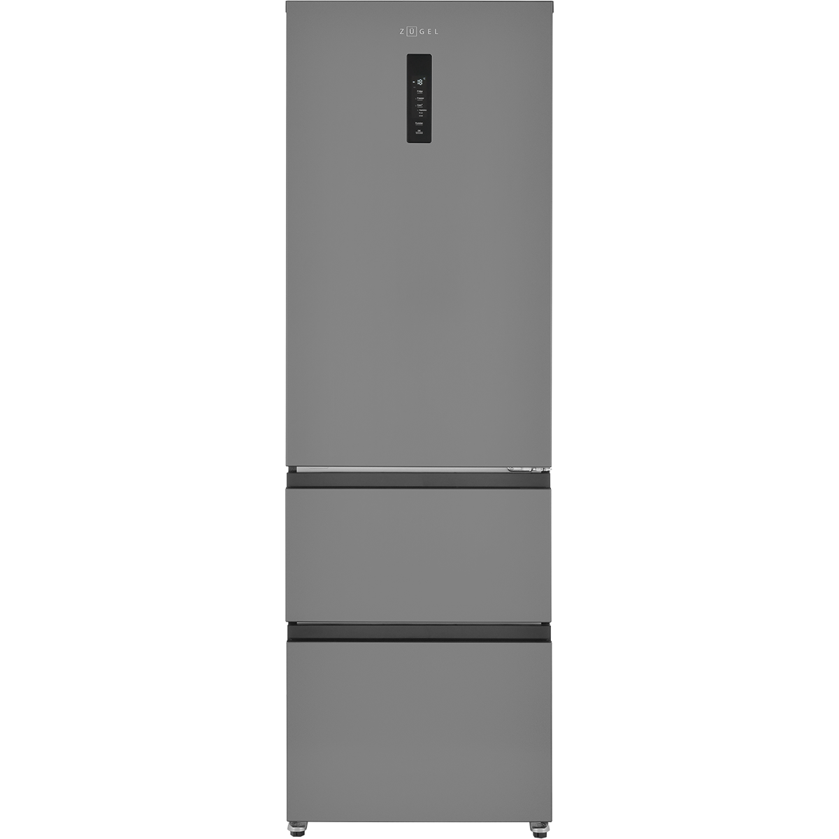 картинка Холодильник Italian Door ZUGEL ZRFD362B, черная сталь