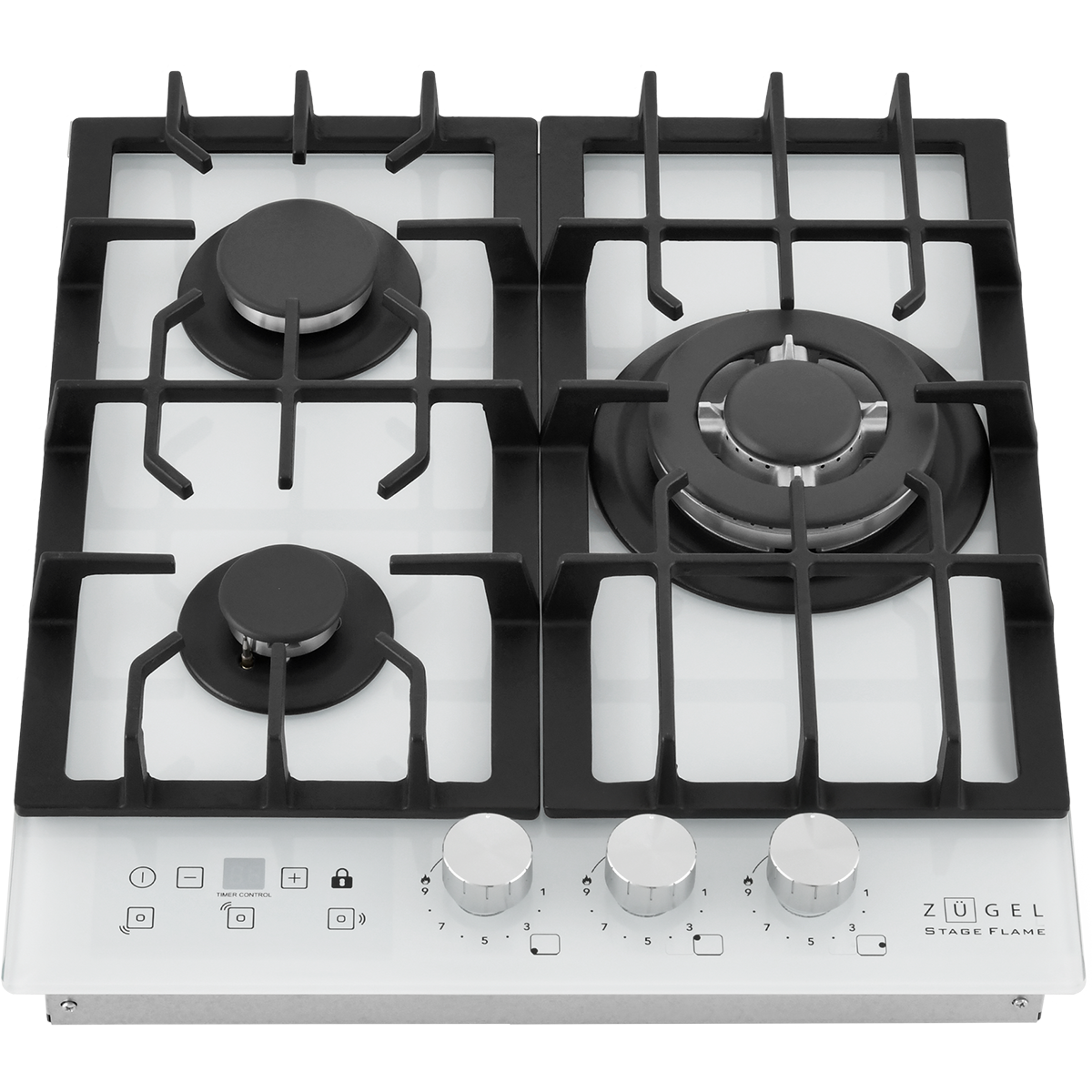 картинка Встраиваемая газовая варочная панель ZUGEL ZGH450W, белая