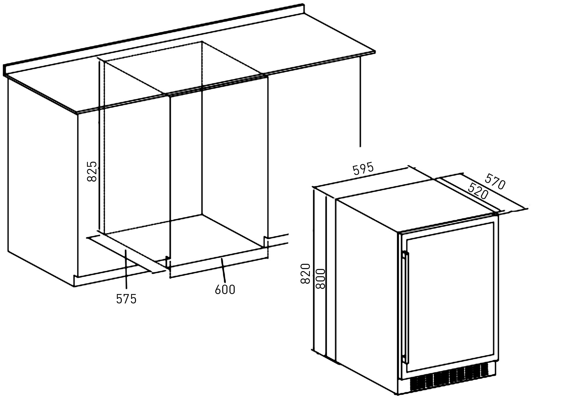картинка Встраиваемый винный шкаф ZUGEL ZCWI460DB, Dual Zone