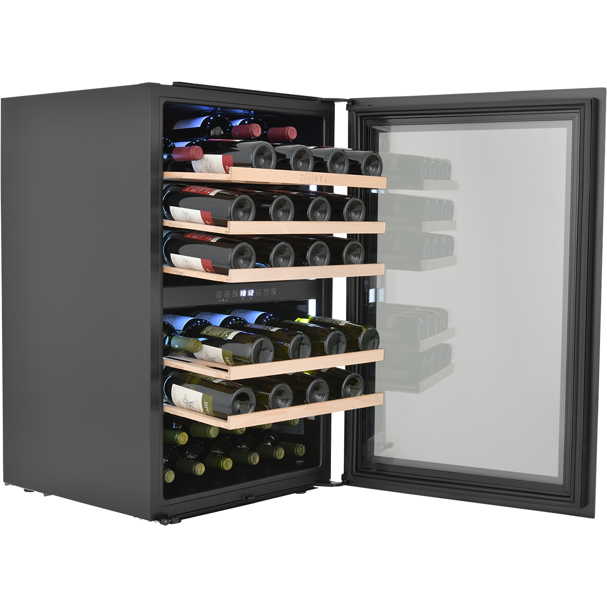 картинка Встраиваемый винный шкаф ZUGEL ZCWI570DB, Dual Zone