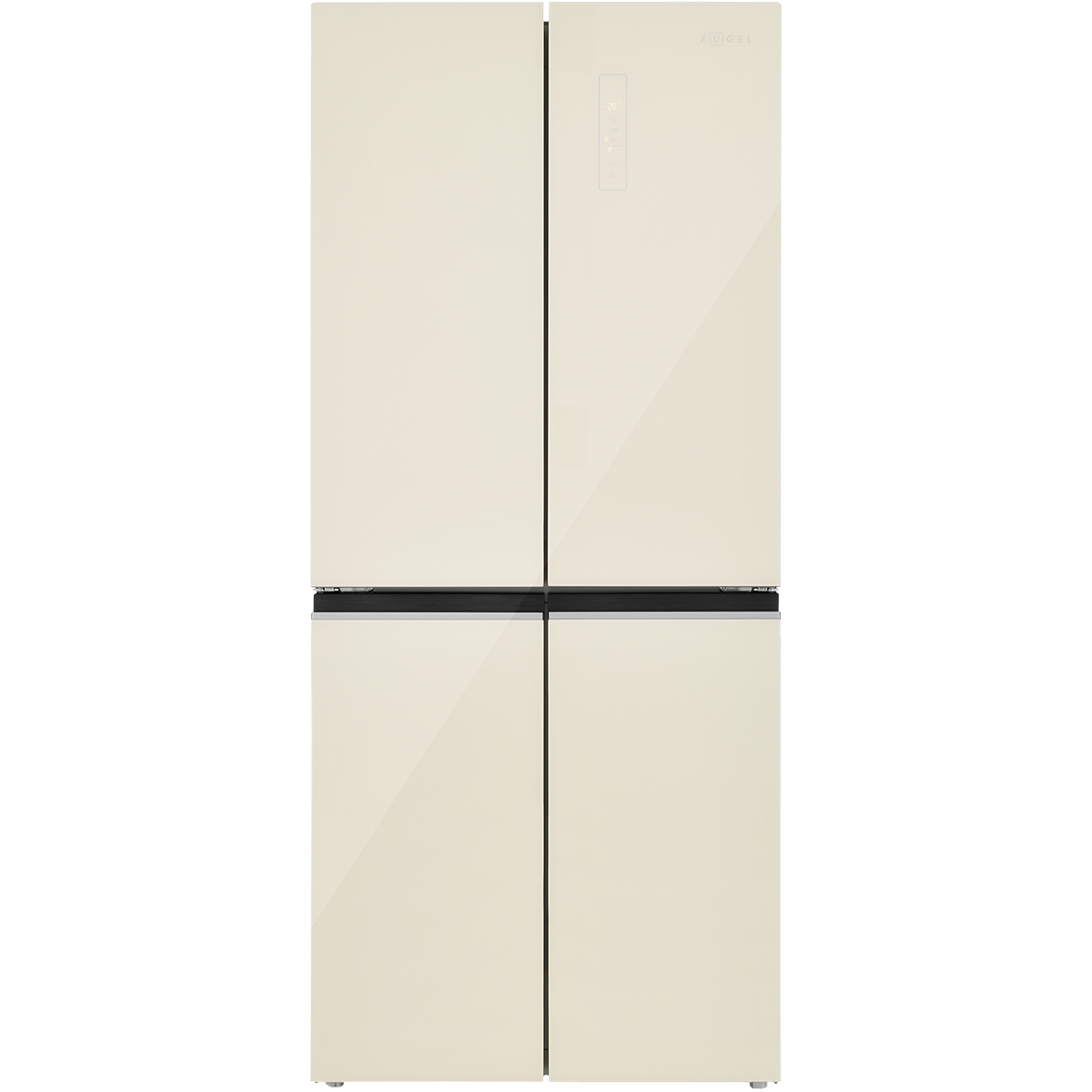 картинка Холодильник Cross Door ZUGEL ZRCD430C, бежевое стекло