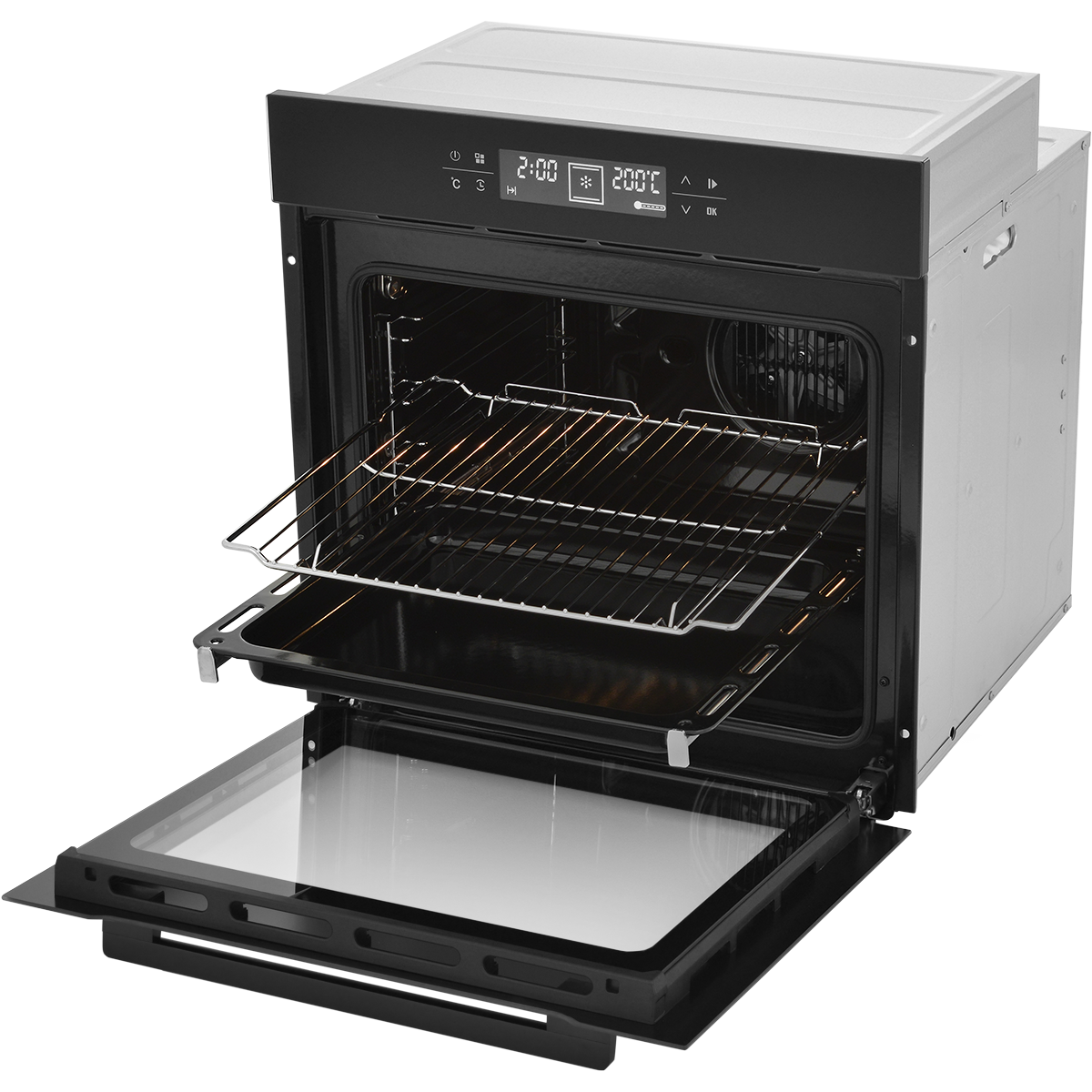 Встраиваемый электрический духовой шкаф ZUGEL ZOE601B, черный
