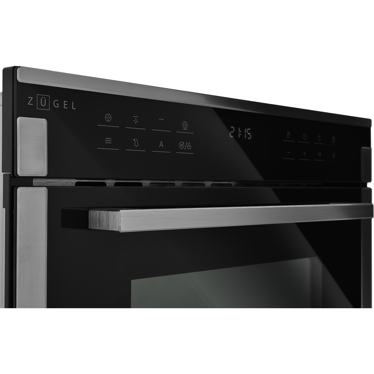 картинка Встраиваемый компактный духовой шкаф с СВЧ ZUGEL ZOE610X, нерж. сталь
