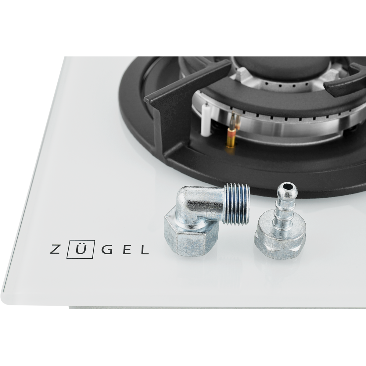 картинка Встраиваемая газовая варочная панель ZUGEL ZGH603W, белая