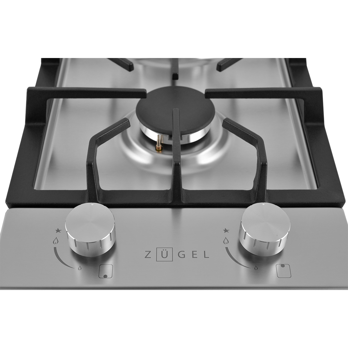 картинка Встраиваемая газовая варочная панель ZUGEL ZGH292X, нерж. сталь