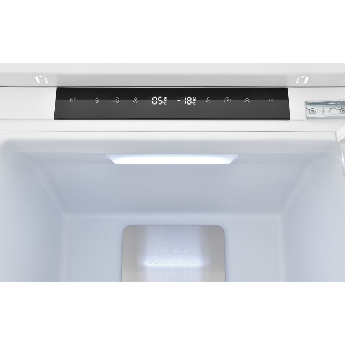 картинка Встраиваемый двухкамерный холодильник ZUGEL ZRI1760FNF (Full No Frost, Inverter)