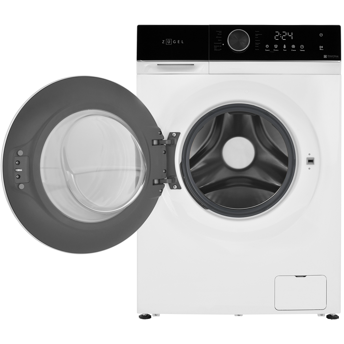 Стирально-сушильная машина ZUGEL ZWDF10712I Inverter DD Steam, белая