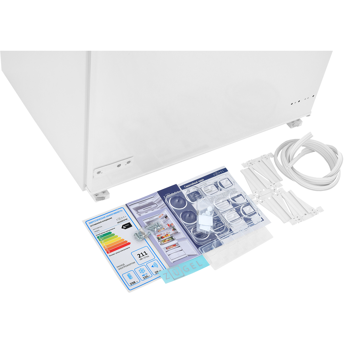 картинка Встраиваемый двухкамерный холодильник ZUGEL ZRI2003FNF (Full No Frost, Inverter)