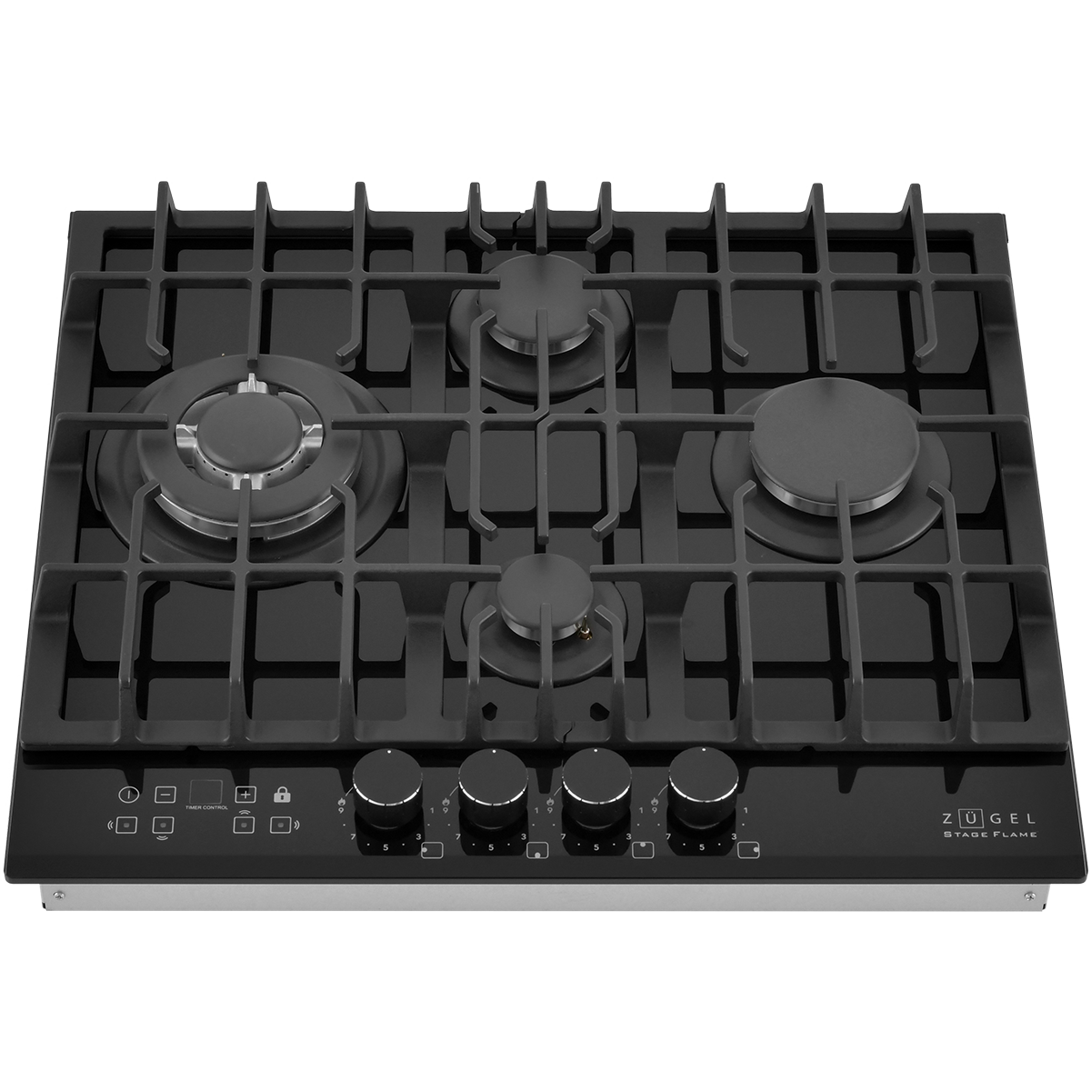 картинка Встраиваемая газовая варочная панель ZUGEL ZGH600X, черная