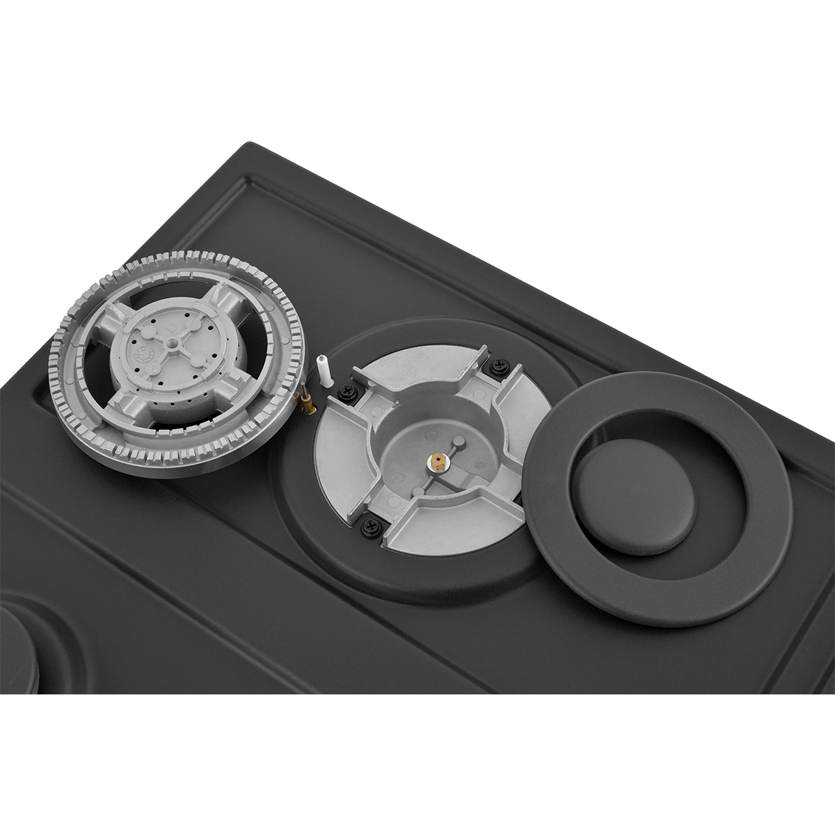 картинка Встраиваемая газовая варочная панель ZUGEL ZGH450B, черная матовая