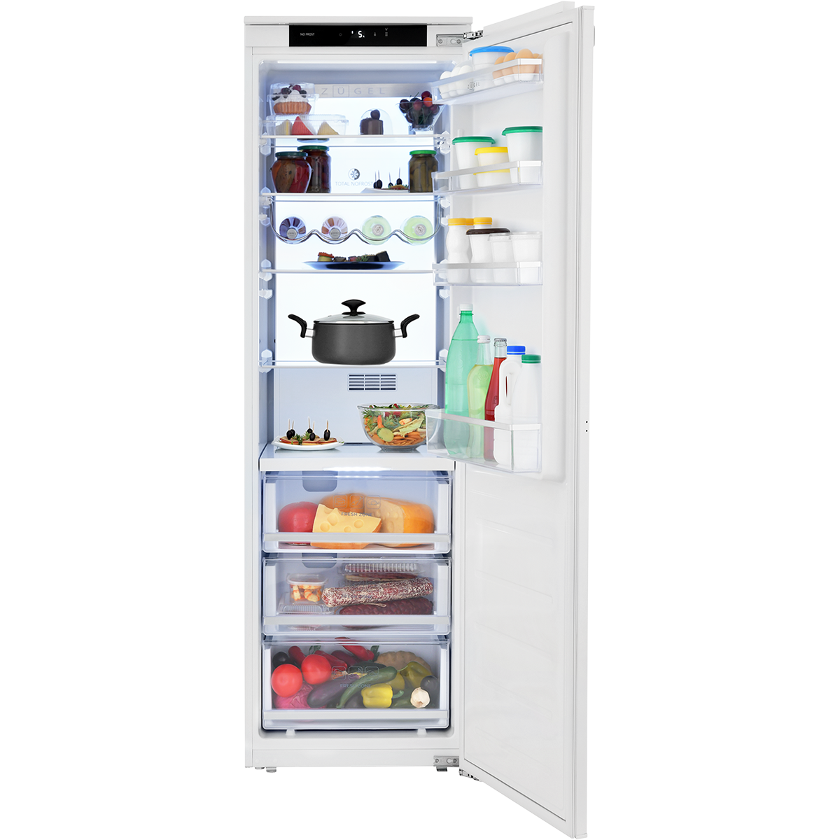 картинка Встраиваемый холодильник ZUGEL ZRI1750NF (No Frost, Inverter)