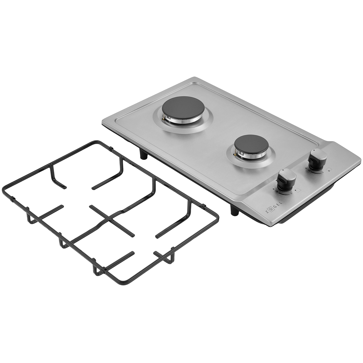 картинка Встраиваемая газовая варочная панель ZUGEL ZGH293X, нерж. сталь