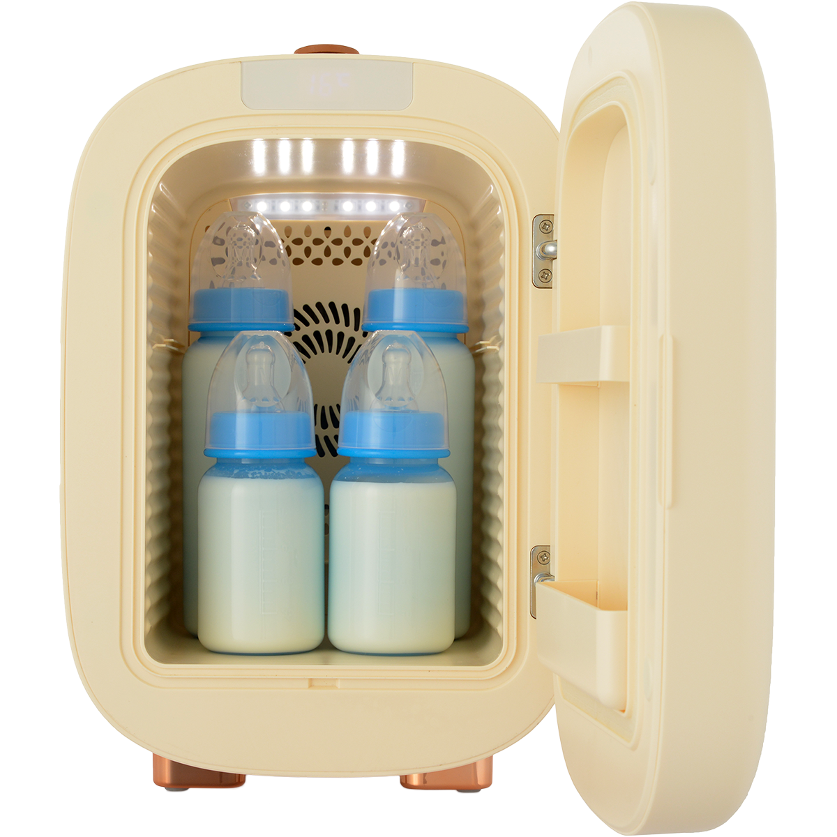 Косметический универсальный холодильник ZUGEL ZCR005, кремовый
