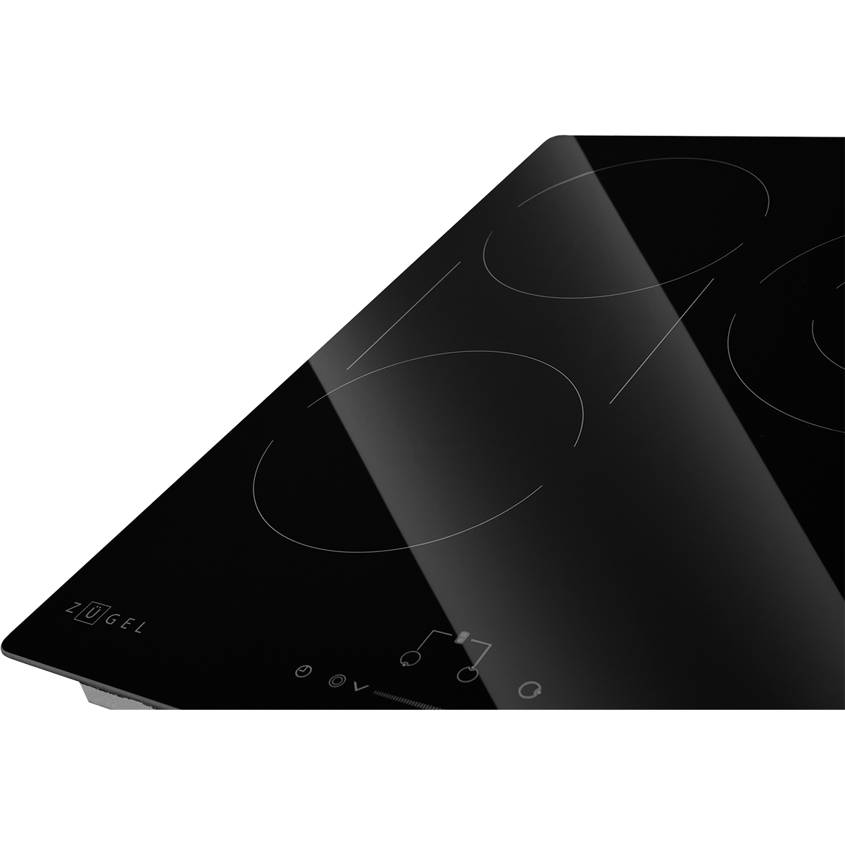 картинка Варочная панель стеклокерамическая ZUGEL ZEH451C, черная