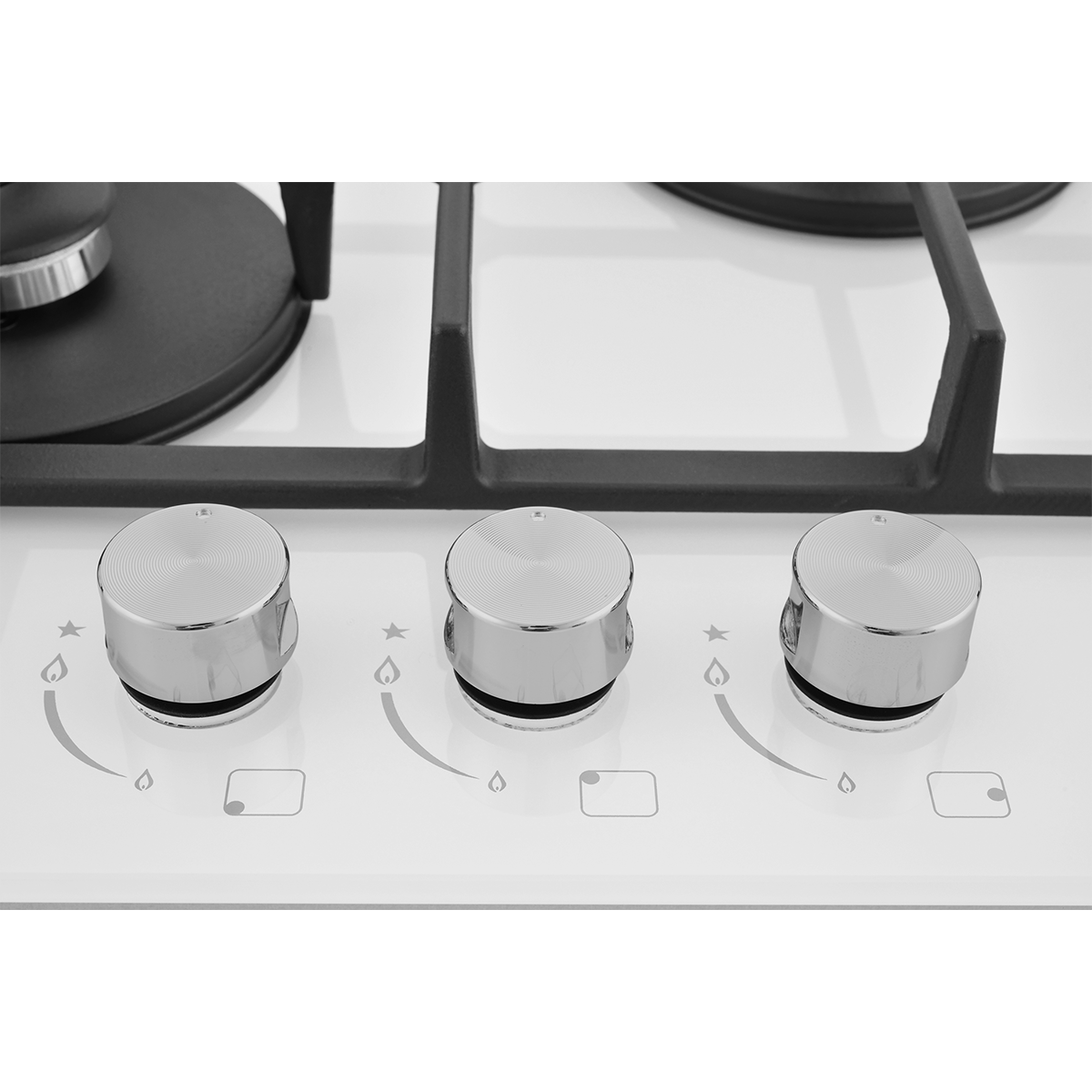 картинка Встраиваемая газовая варочная панель ZUGEL ZGH453W, белая