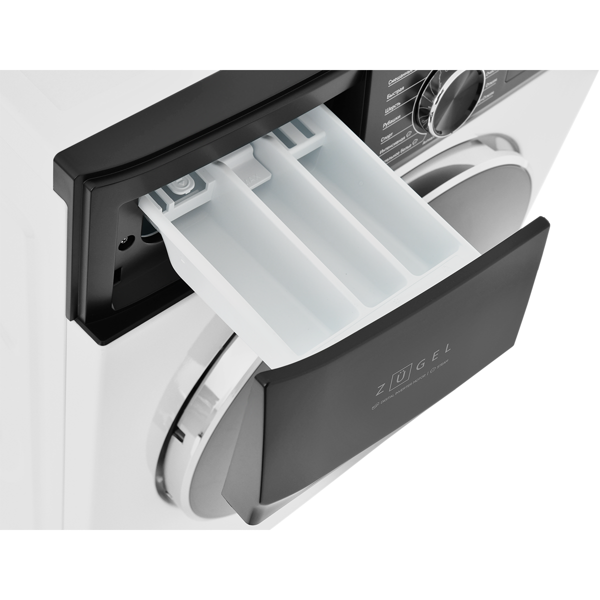 Стиральная машина узкая ZUGEL ZWS7120I Inverter Steam, белая