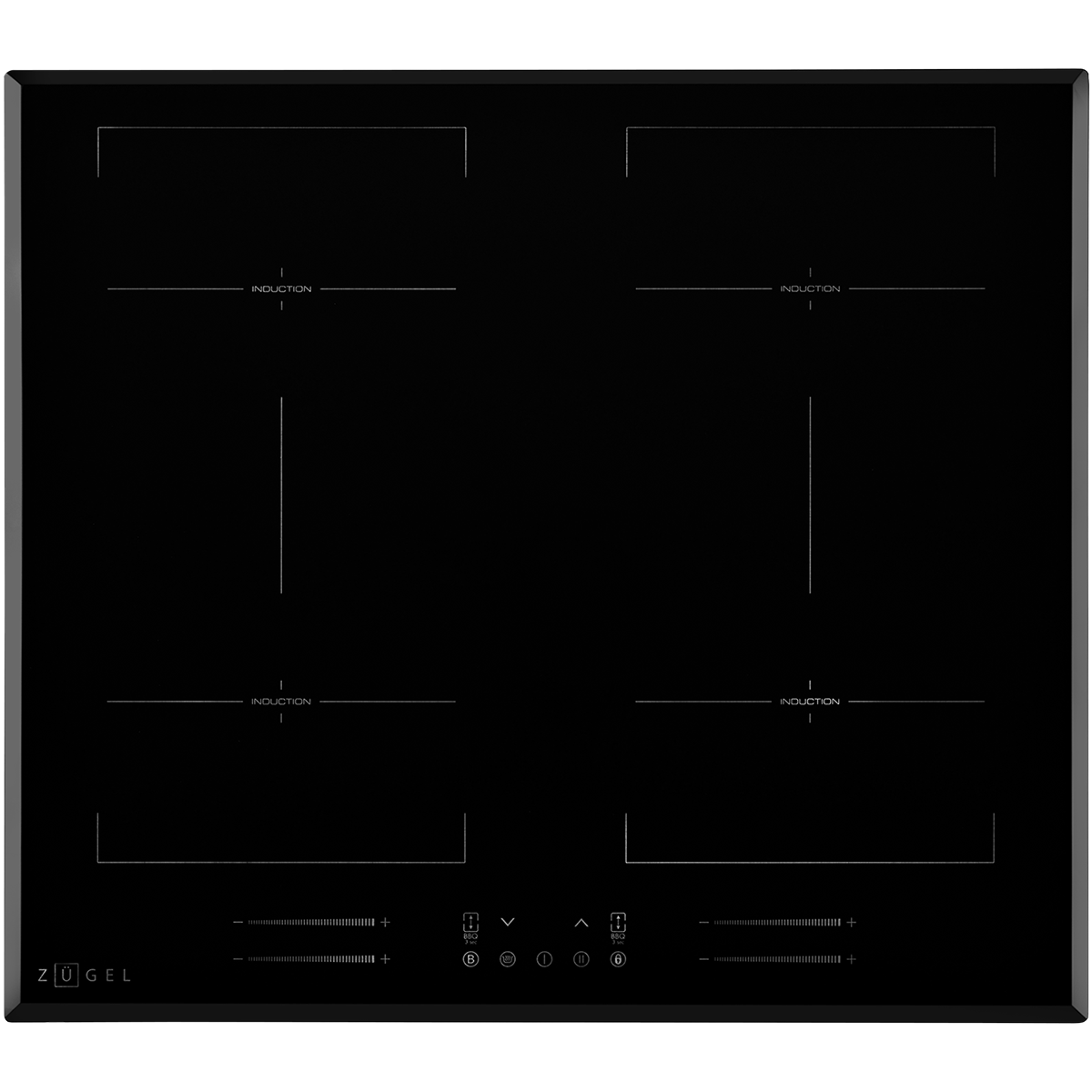 картинка Варочная панель индукционная ZUGEL ZIH619B, черная