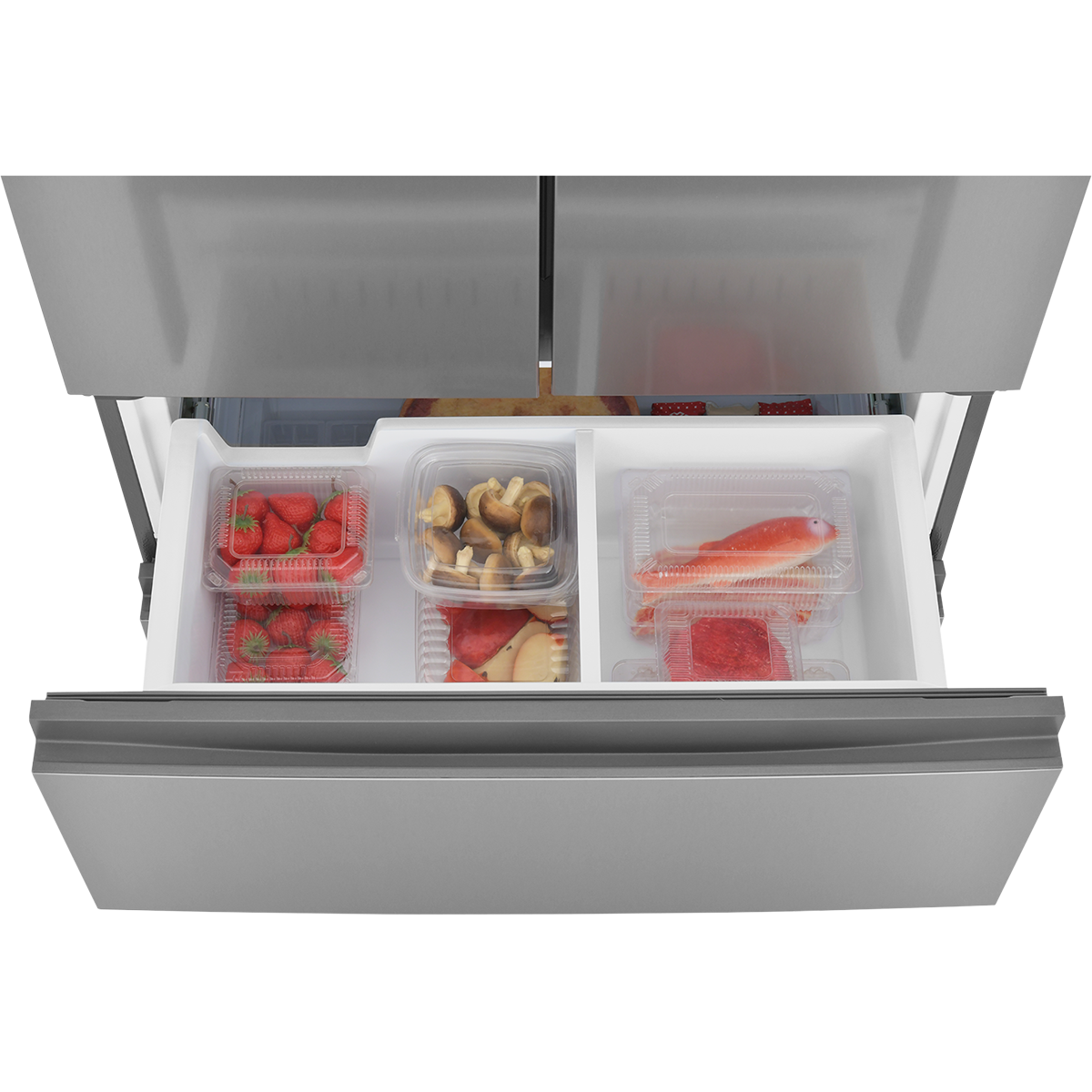 картинка Холодильник полувстраиваемый ZUGEL ZRFDI470X, нерж. сталь