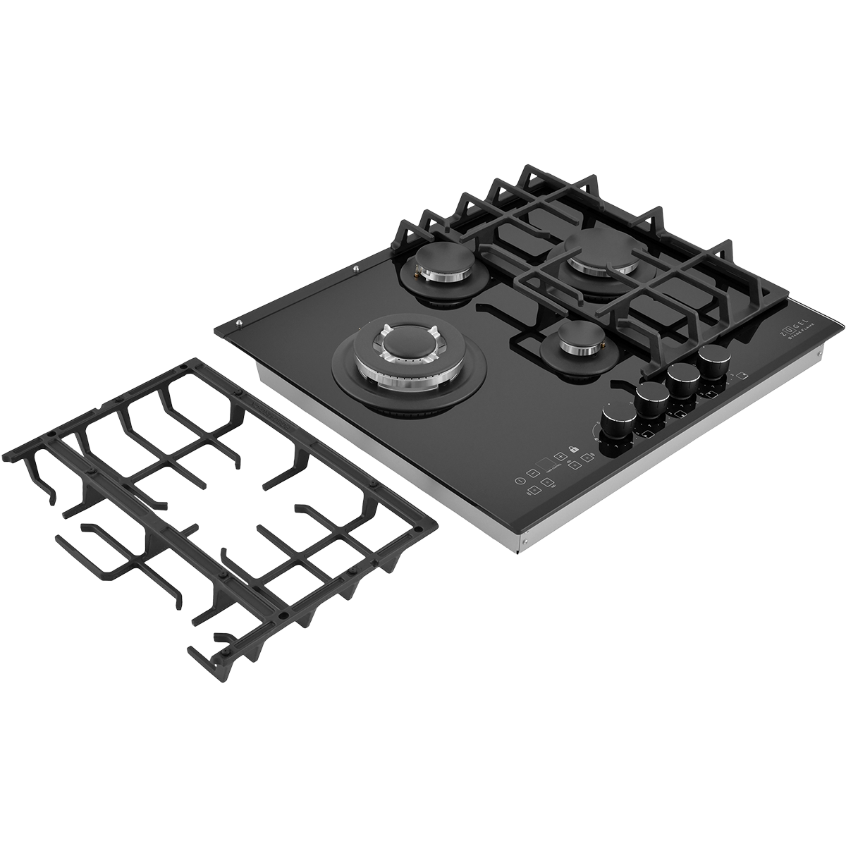 картинка Встраиваемая газовая варочная панель ZUGEL ZGH600X, черная