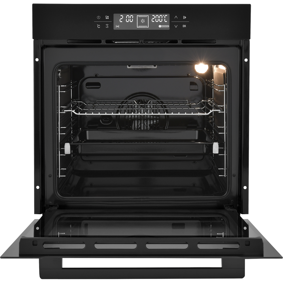 Встраиваемый электрический духовой шкаф ZUGEL ZOE601B, черный
